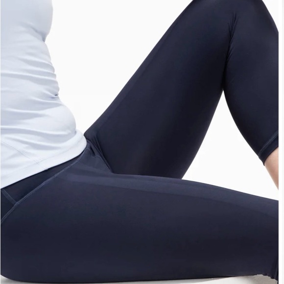 New Sweetflexx Women's Navy Booty Band High Rise Resistance Leggings Size 12 - Picture 3 of 5